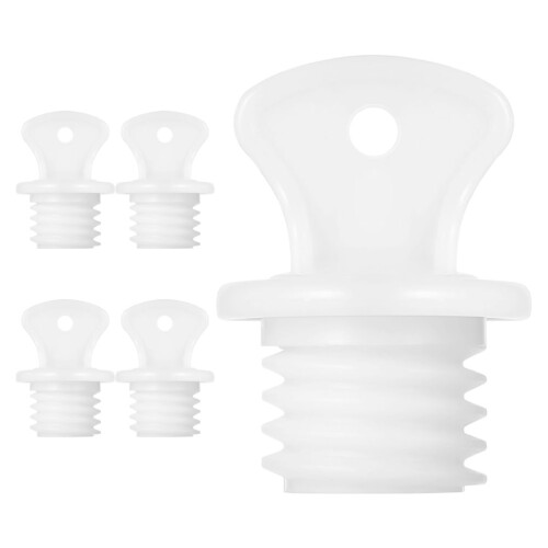 10Pcs Universal White Rubber Hot Water Bottle Stopper Caps Replacement 1