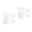 10Pcs Universal White Rubber Hot Water Bottle Stopper Caps Replacement 4