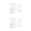 10Pcs Universal White Rubber Hot Water Bottle Stopper Caps Replacement 10