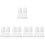 100Pcs White Disposable Paper Chef Hats for Home Cooking 7