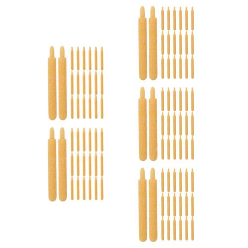 100Pcs Universal Yellow Acrylic Pen Tips for Permanent Paint Markers 2