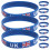 40Pièces Bracelets Silicone Multicolores National Pour Matchs 6
