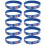 40Pièces Bracelets Silicone Multicolores National Pour Matchs 9
