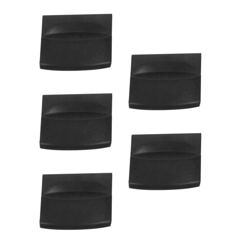5Pièces De À Main Sécurisée Noire En Plastique Auto 2