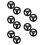 10Pièces Roue Fer Noir - Remplacement Valve Incendie Intérieur 9