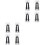 8Pcs Easy-Install Sectional Couch Connectors Silver Sofa Clips 9