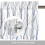 Abstrakt blå grenkappa 135x43 cm polyester 5