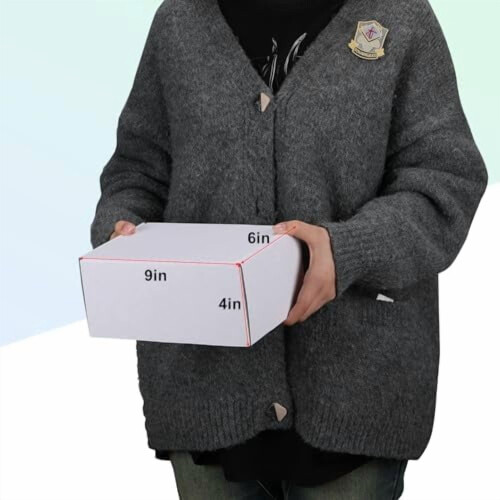 Caixas de papelão kraft marrom para envio postal, 7x5x1 polegadas, pacote com 100 unidades. 2
