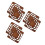 6Pcs Durable Coffee Wood Envelope Maker Stencils for DIY Invitations 5