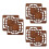 6Pcs Durable Coffee Wood Envelope Maker Stencils for DIY Invitations 10