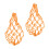 4Pcs Multifunctional Chicken Hanging Feeder Basket in Orange 2