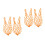 4Pcs Multifunctional Chicken Hanging Feeder Basket in Orange 3