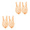 4Pcs Multifunctional Chicken Hanging Feeder Basket in Orange 4