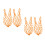 4Pcs Multifunctional Chicken Hanging Feeder Basket in Orange 6