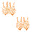 4Pcs Multifunctional Chicken Hanging Feeder Basket in Orange 8