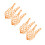 4Pcs Multifunctional Chicken Hanging Feeder Basket in Orange 9