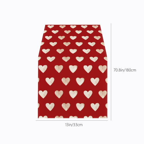 Τραπεζομάντιλο Love Hearts Λινάρι 1 τεμ. 2