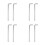 8Pcs Weight Stack Pins Fast Insert Locking Pins for Fitness 4