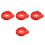 4Pcs Versatile Red Plastic Fire Extinguisher Base Stands for Home 7
