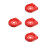 4Pcs Versatile Red Plastic Fire Extinguisher Base Stands for Home 9