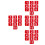 40Pièces De Table Acryliques Double Sides Pour Banquets 7