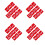40Pièces De Table Acryliques Double Sides Pour Banquets 10