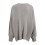 Oversized-Weihnachtspullover für Damen, weicher Strickpullover, lässiges Langarm-Tunika-Top, Rundhalsausschnitt, geschlitzter Saum, 5