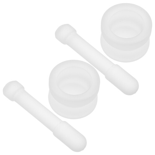 8Ensembles Mortier Verre Clair Pilon Pour Broyage Épices Ail 1