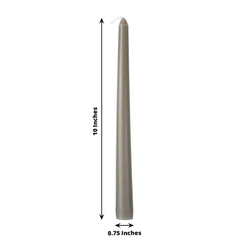 BalsaCircle taupe conice lumânări10inch12pack 1