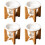 4Sets Bambus Duftöl Brenner Aromatherapie Keramik Teelichthalter 7