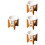 4Sets Bambus Duftöl Brenner Aromatherapie Keramik Teelichthalter 8
