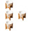 4Sets Bambus Duftöl Brenner Aromatherapie Keramik Teelichthalter 9
