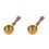 2Pièces Coupes Espresso Bois Acier Pour Maison Bureau 6