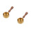 2Pièces Coupes Espresso Bois Acier Pour Maison Bureau 7