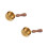 2Pièces Coupes Espresso Bois Acier Pour Maison Bureau 8
