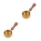 2Pièces Coupes Espresso Bois Acier Pour Maison Bureau 10