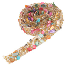 9.8ft Colorful Rhinestone Trim Ribbon 1.3cm Resin for DIY Crafting