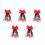 5Pièces Extensions Rouge Ponytail Enfant 4