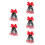 5Pièces Extensions Rouge Ponytail Enfant 5