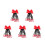 5Pièces Extensions Rouge Ponytail Enfant 6