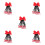 5Pièces Extensions Rouge Ponytail Enfant 8