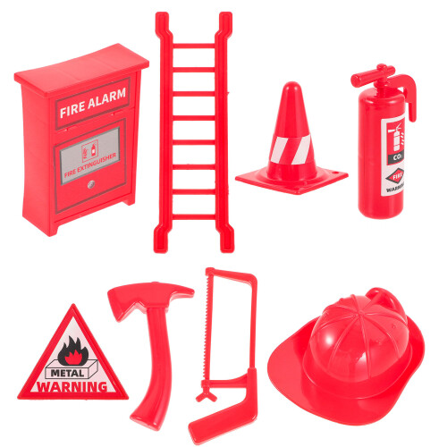 40Stk Kunststoff Mini Rot Puppenhaus Accessoires 2