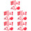 40Stk Kunststoff Mini Rot Puppenhaus Accessoires 8