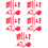40Stk Kunststoff Mini Rot Puppenhaus Accessoires 9