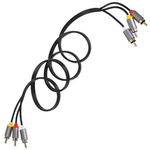 Audio Video Cable Speaker Amplifier Cable Dvd Player Connecting Cable Audio Cable (3RCA to 3RCA) 1