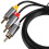Audio Video Cable Speaker Amplifier Cable Dvd Player Connecting Cable Audio Cable (3RCA to 3RCA) 7