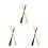 6Pièces Chausses- Longs Bois Dur Confortable Usage Voyage 6