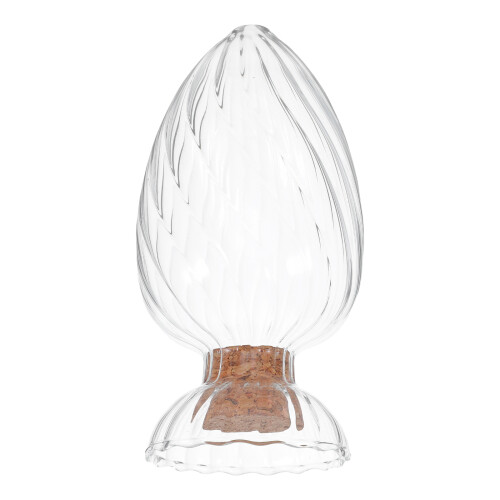 3Pièces Bocaux Verre Clair Couvercle En Liège Pour Petits Objets 1