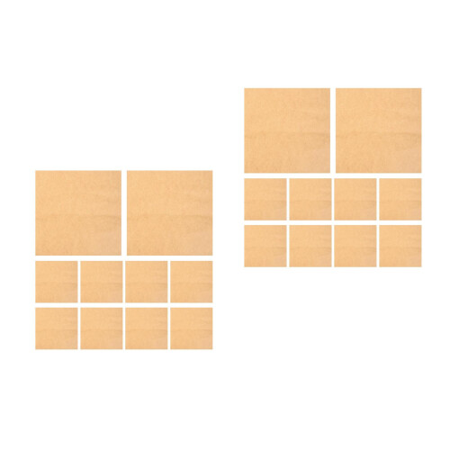 40Pièces Beige En Bois Pour Cuisine 2
