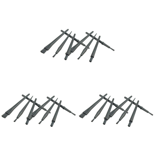 24Stk Esd Rework Bürste Schwarz Anti Static Rundgriff 1